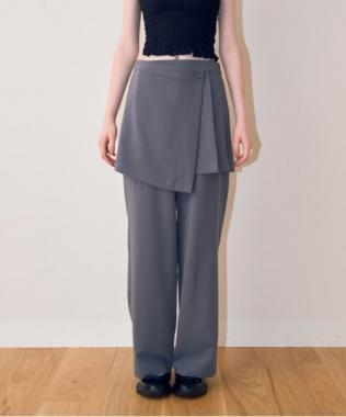 裙褲疊穿長褲【韓國時尚】