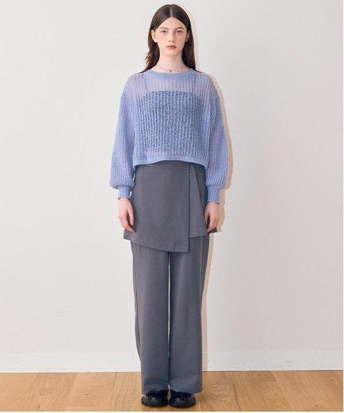 裙褲疊穿長褲【韓國時尚】