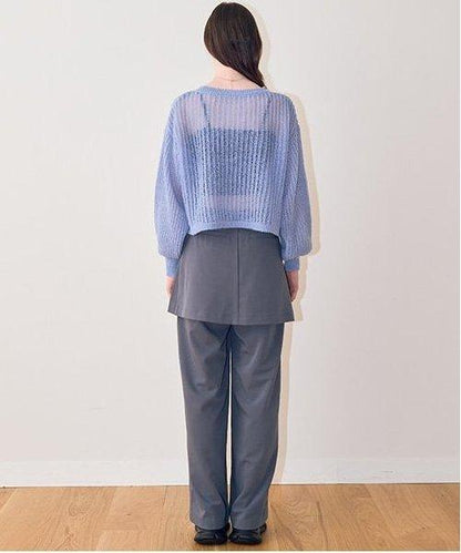 裙褲疊穿長褲【韓國時尚】