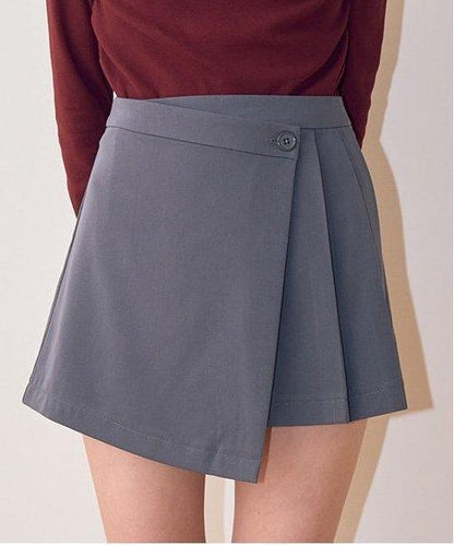 裙褲疊穿長褲【韓國時尚】