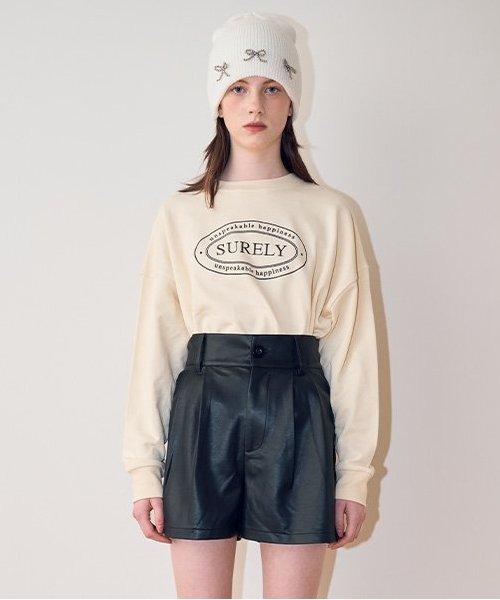 仿皮短褲【韓國時尚】