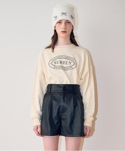 仿皮短褲【韓國時尚】