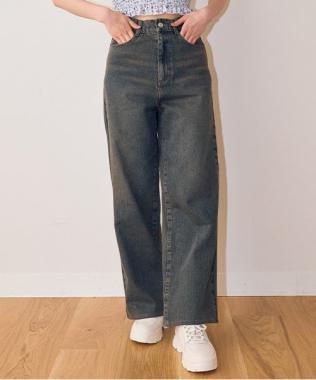 拼色寬鬆長褲【韓國時尚】