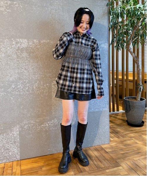 仿皮短褲【韓國時尚】