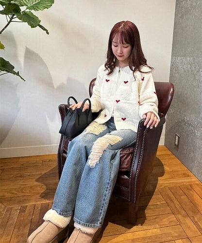 拼色寬鬆長褲【韓國時尚】