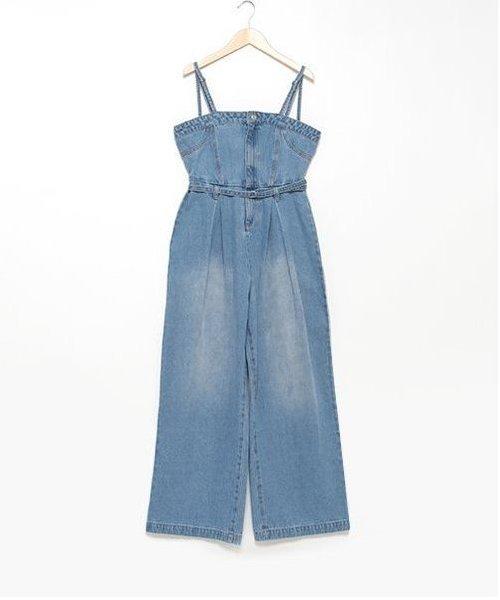 牛仔連體衣【韓國時尚】