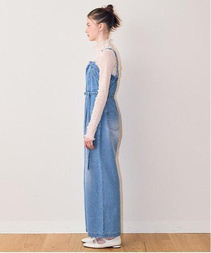 牛仔連體衣【韓國時尚】