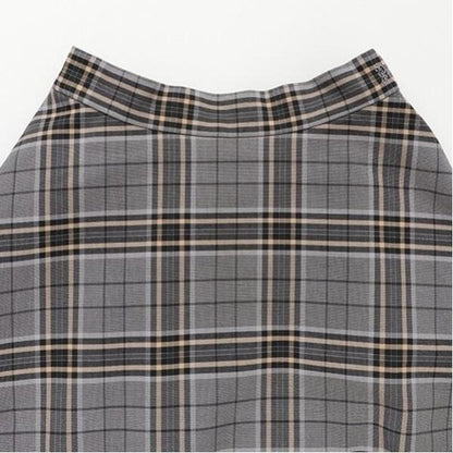 *格紋喇叭裙