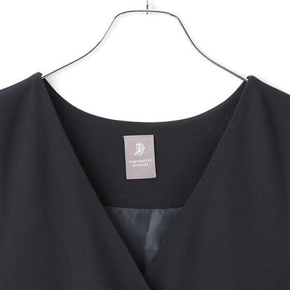 *百褶拼接連衣裙