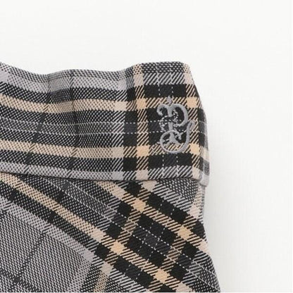 *格紋喇叭裙