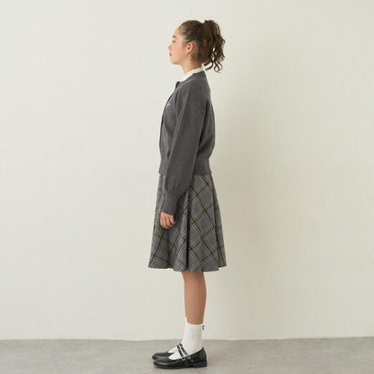 *格紋喇叭裙