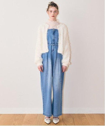 牛仔連體衣【韓國時尚】