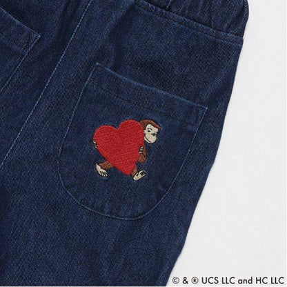 《小猴子喬治》刺繡短褲