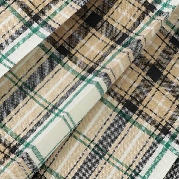 52cm長24褶格紋裙