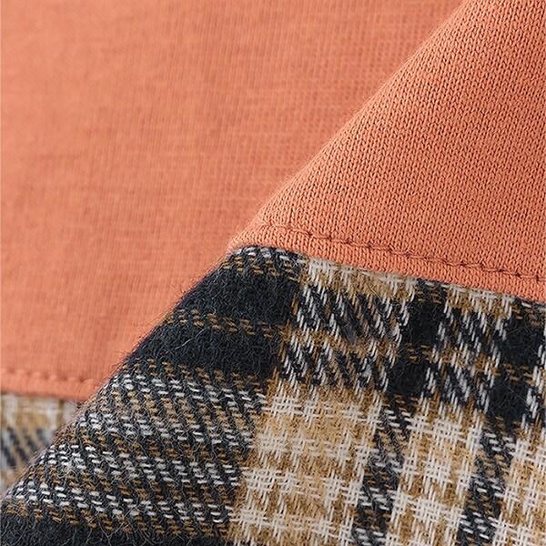 【人氣商品】【直營店無售】格紋口袋長袖T恤