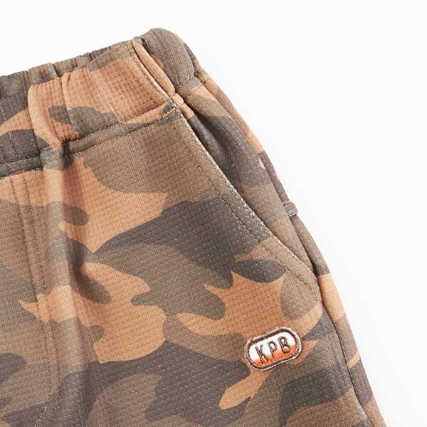 KPBOY 迷彩印花針織斜紋長褲(100～130)
