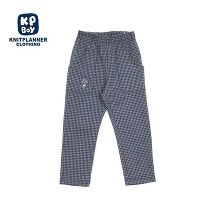 千鳥格提花恐龍兒童褲（80～110）