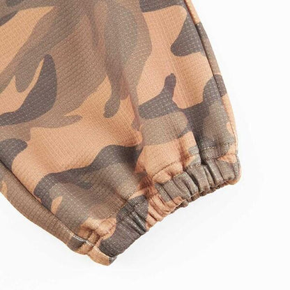 KPBOY 迷彩印花針織斜紋長褲(100～130)