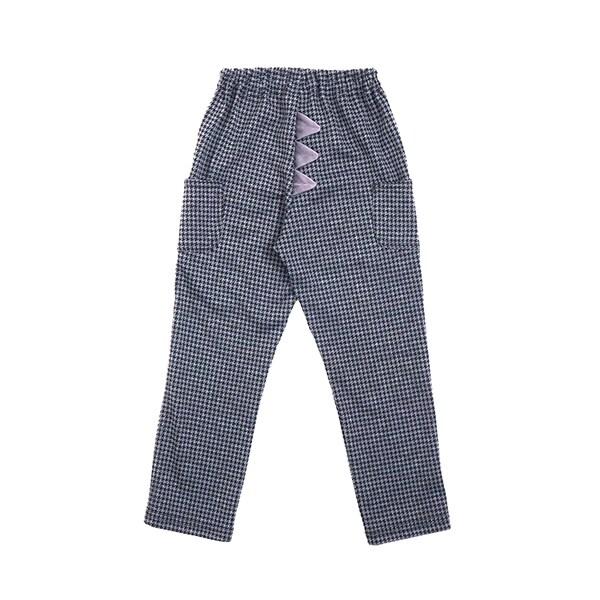 千鳥格提花恐龍兒童褲（80～110）