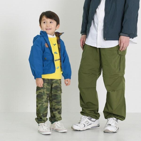 KPBOY 迷彩印花針織斜紋長褲(100～130)