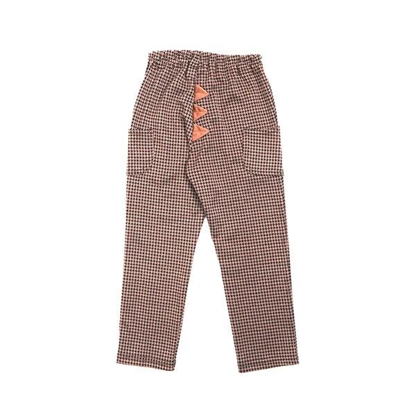 千鳥格提花恐龍兒童褲（80～110）