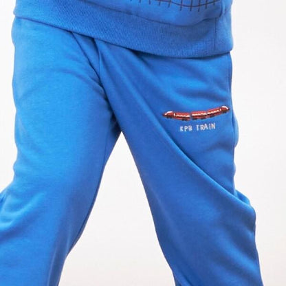 KPBOY 電車刺繡薄絨套裝（80～120）