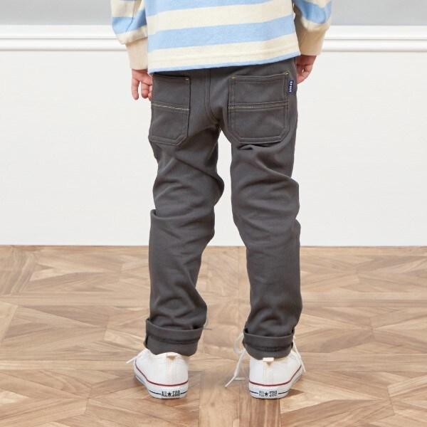 KPBOY 斜紋彈力加絨長褲(80～150)