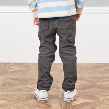 KPBOY 斜紋彈力加絨長褲(80～150)