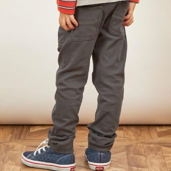 KPBOY 斜紋彈力加絨長褲(80～150)