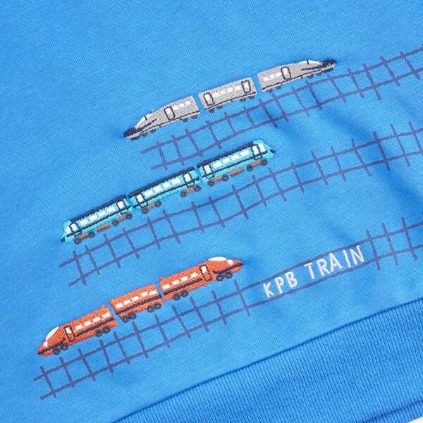 KPBOY 電車刺繡薄絨套裝（80～120）