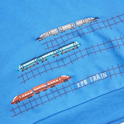 KPBOY 電車刺繡薄絨套裝（80～120）