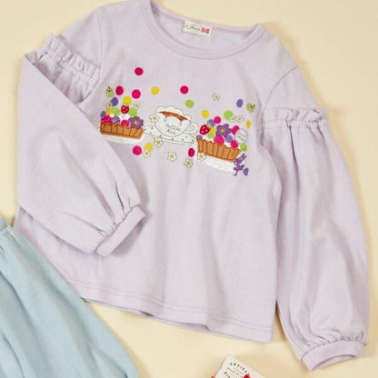 KP 果餡餅貼花長袖T恤（90～140）