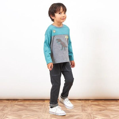 KPBOY 日本製/恐龍圖案長袖T恤（80～140）