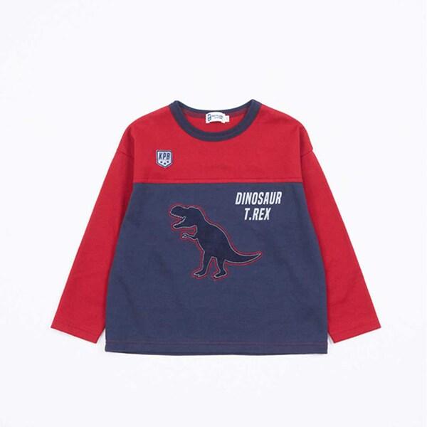 KPBOY 日本製/恐龍圖案長袖T恤（80～140）