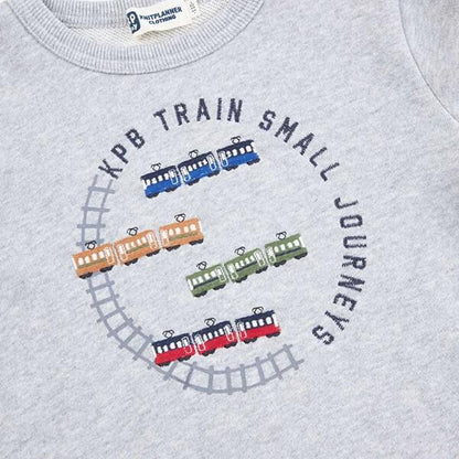 電車刺繡拼接下襬衛衣（80～150）