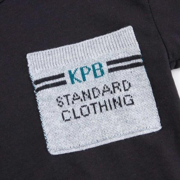 格紋與薄絨拼接疊穿風衛衣（90～160）