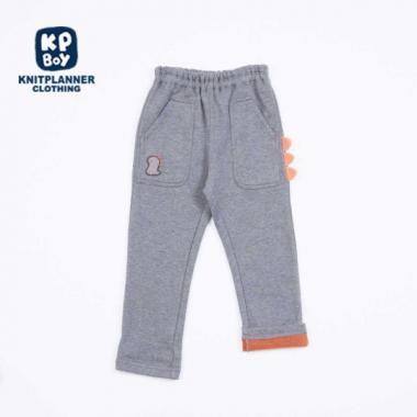 KPBOY 加絨恐龍圖案長褲(80～110)