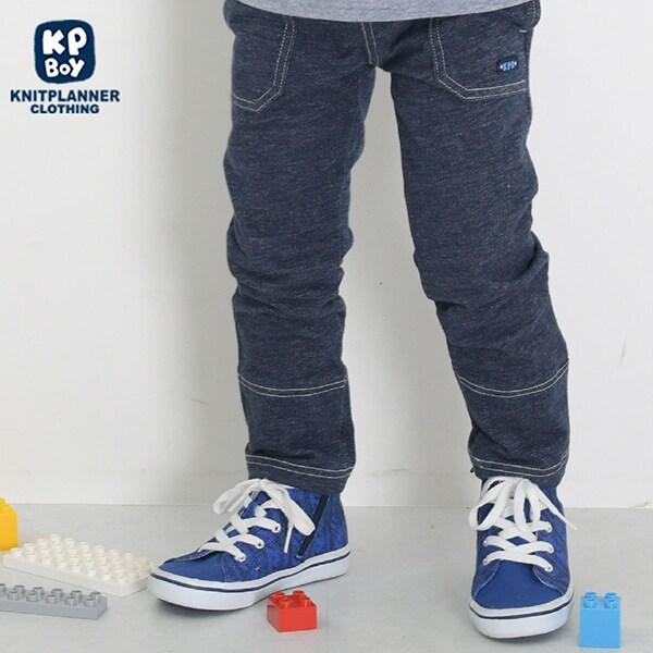 KPBOY 牛仔風針織斜紋長褲(90～150)