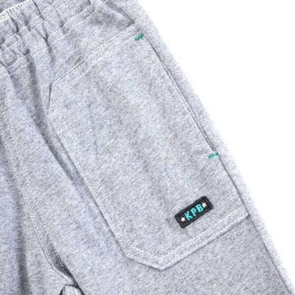 KPBOY 牛仔風針織斜紋長褲(90～150)