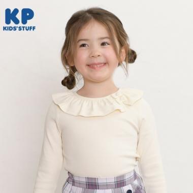 KP 荷葉邊領長袖T恤（80～140）