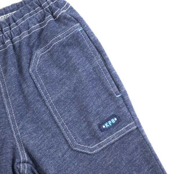 KPBOY 牛仔風針織斜紋長褲(90～150)