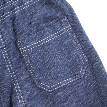 KPBOY 牛仔風針織斜紋長褲(90～150)