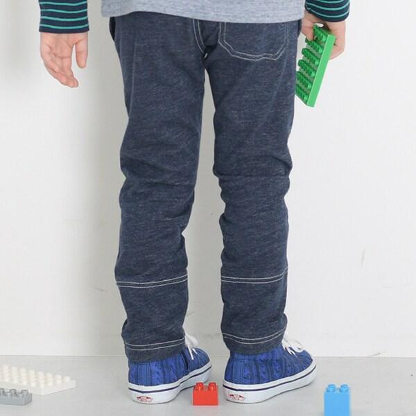 KPBOY 牛仔風針織斜紋長褲(90～150)