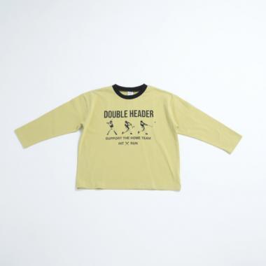 運動員印花寬鬆長袖T恤