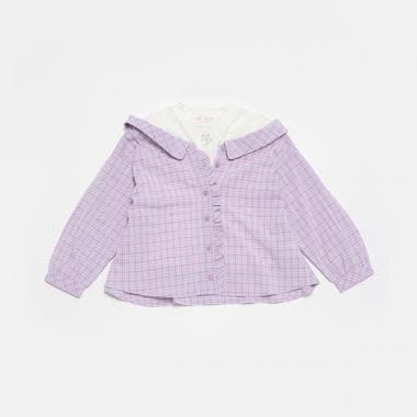 【人氣商品】【直營店無售】拼接格子襯衫