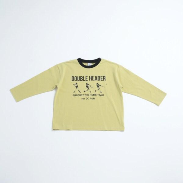 運動員印花寬鬆長袖T恤