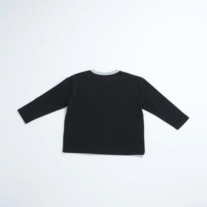 運動員印花寬鬆長袖T恤