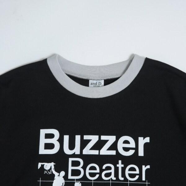 運動員印花寬鬆長袖T恤