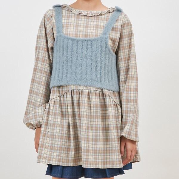 troislapins 針織背心與長款上衣套裝（140～160）