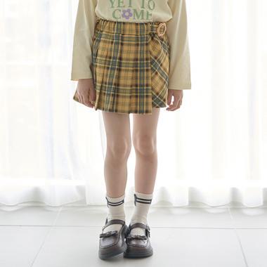 格紋百褶裙（帶安全褲）
